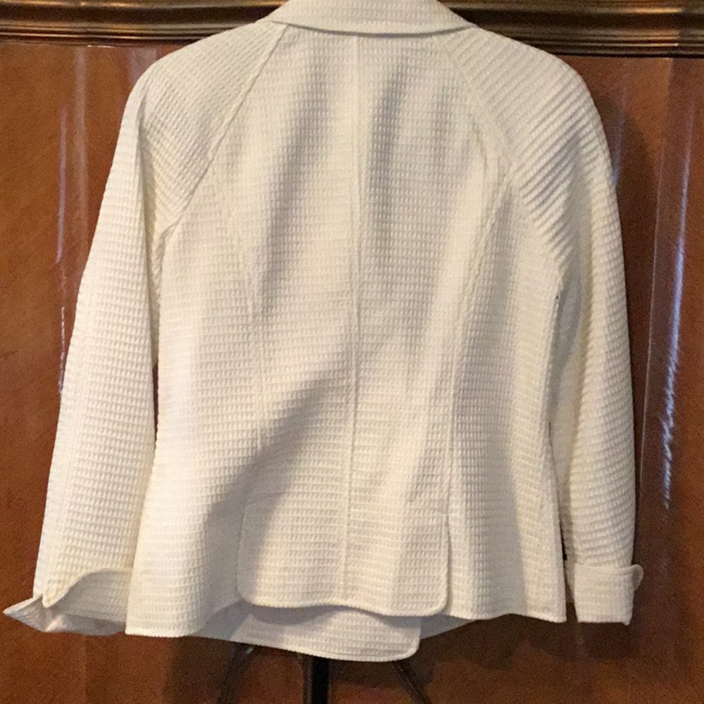 Talbots Winter White Double-Breasted Jacket - image 6
